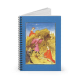 Medieval Women Hunting Ruled Spiral Notebook