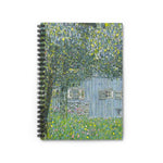 Impressionistic Landscape with Building Ruled Spiral Notebook