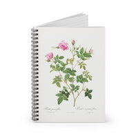 Wild Rose Rosebush Ruled Spiral Notebook