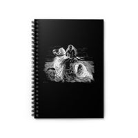 Seahorse and Rider Ruled Spiral Notebook