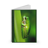 Green Tree Frog Spiral Notebook - Ruled Line