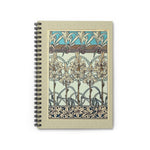 Art Nouveau Yellow Lilies Ruled Spiral Notebook