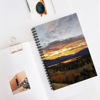 Sunrise over Dillon Reservoir Colorado Ruled Spiral Notebook