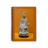 Guanyin, Goddess of Compassion Ruled Spiral Notebook
