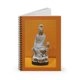 Guanyin, Goddess of Compassion Ruled Spiral Notebook