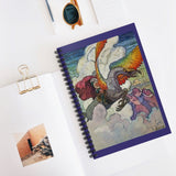 Feathered Dragon and Knight Ruled Spiral Notebook