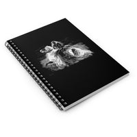 Seahorse and Rider Ruled Spiral Notebook