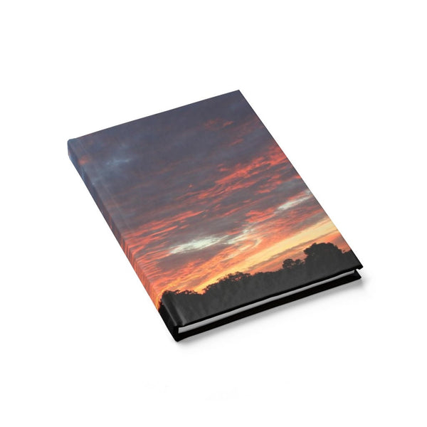 Florida Sunset Ruled Hardcover Journal