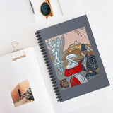 Art Nouveau Medieval Couple Ruled Spiral Notebook