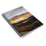 Sunrise over Dillon Reservoir Colorado Ruled Spiral Notebook