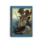 Art Nouveau Woman Warrior Ruled Spiral Notebook