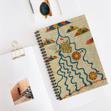 Renaissance Turkish Map of the Nile Spiral Notebook - Ruled Line