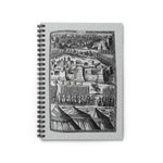 Engraved War Scene 16th Century Ruled Spiral Notebook