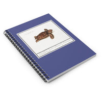 Sea Turtle Spiral Ruled Notebook - Dark Blue/Purple