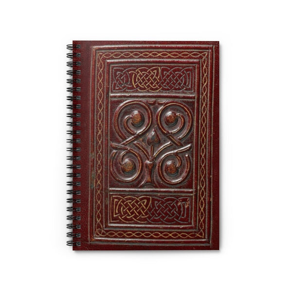 Celtic Design Leather-look Ruled Spiral Notebook