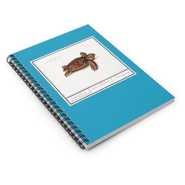 Sea Turtle Ruled Spiral Notebook Blue
