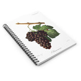 Grapes on the Vine Ruled Spiral Notebook