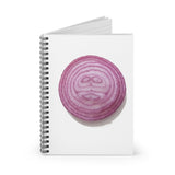 Smiling Red Onion Ruled Spiral Notebook